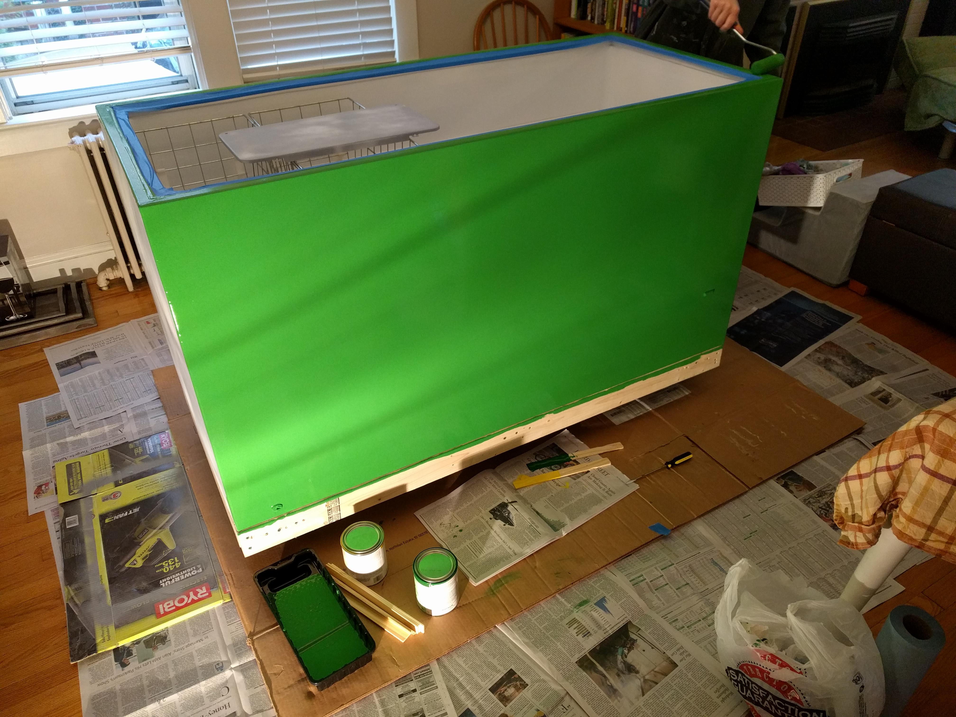 Green Paint Keezer