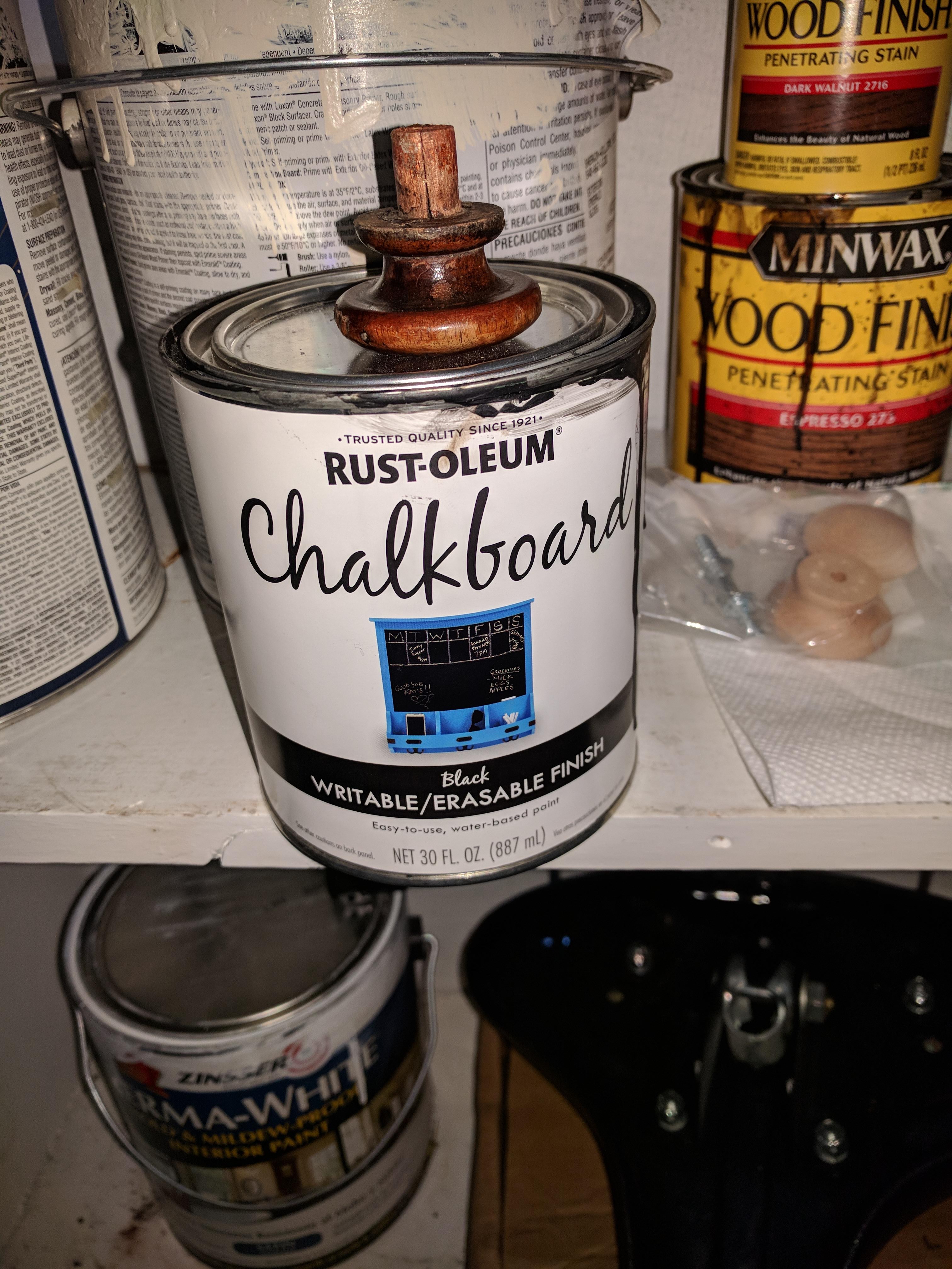 Rustoleum Chalkboard paint